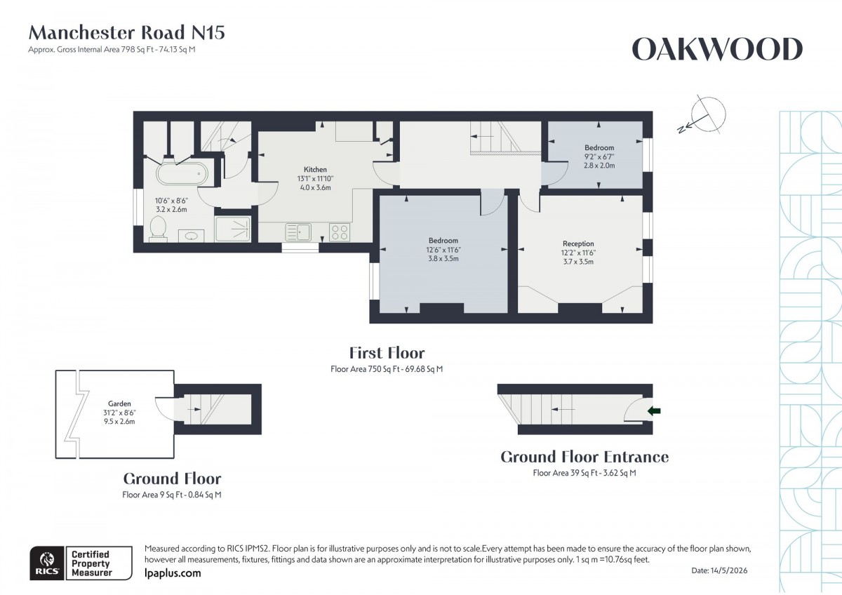 Floorplan for London, N15 6HP