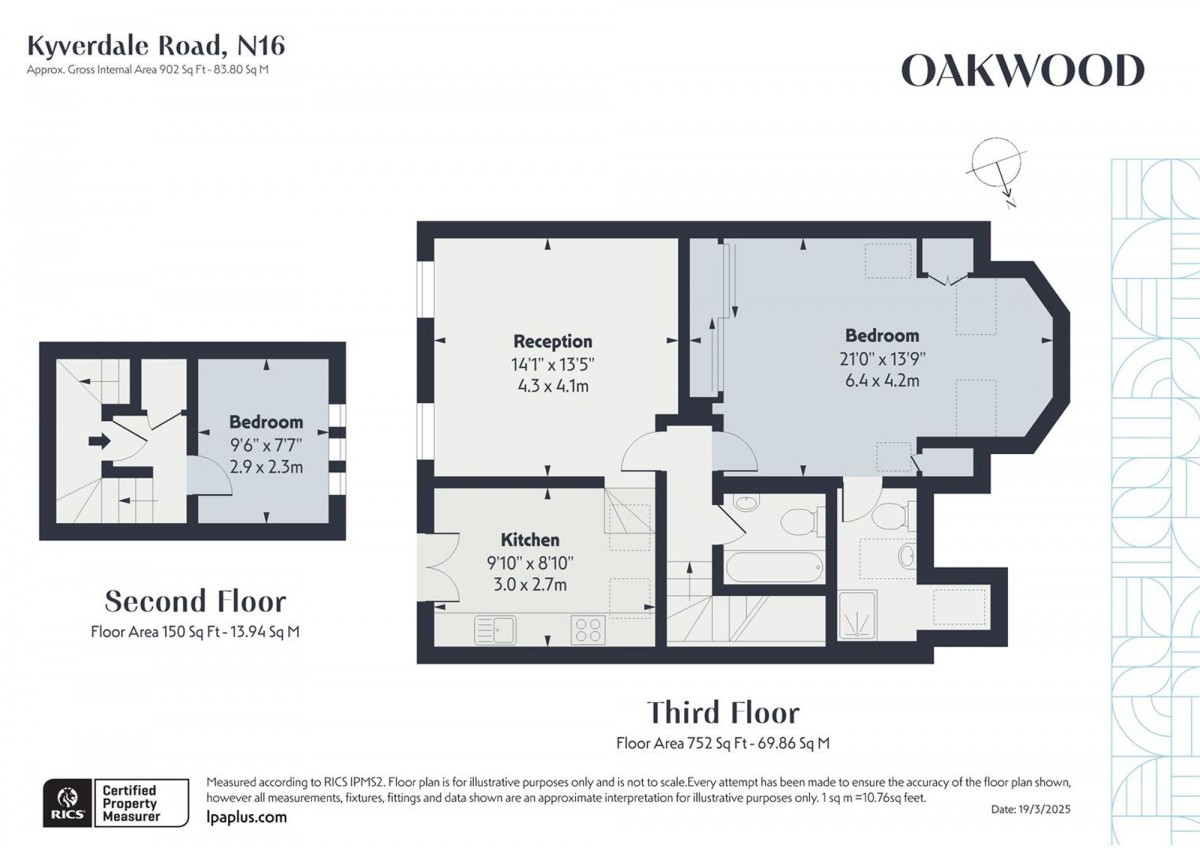 Floorplan for 34 Kyverdale Road, N16 7AH