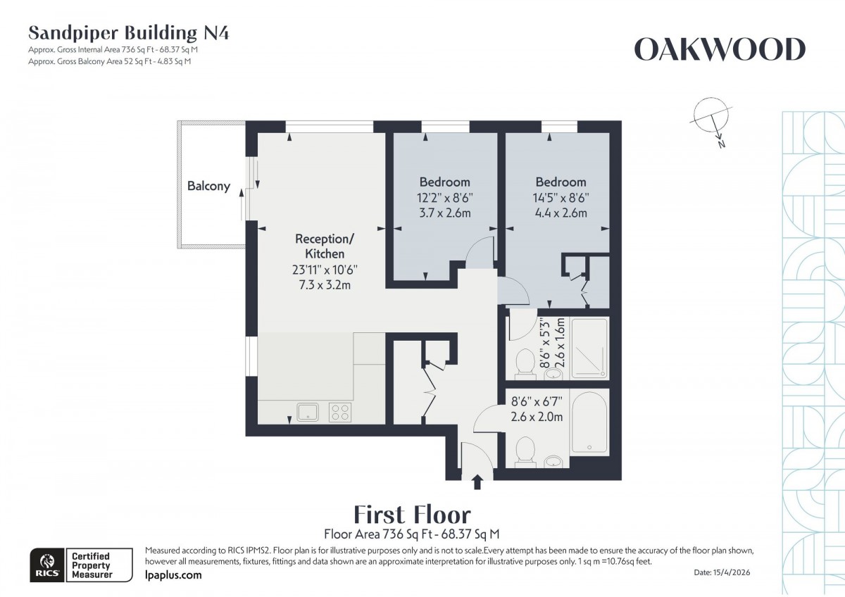 Floorplan for Sandpiper Building, N4 2GX