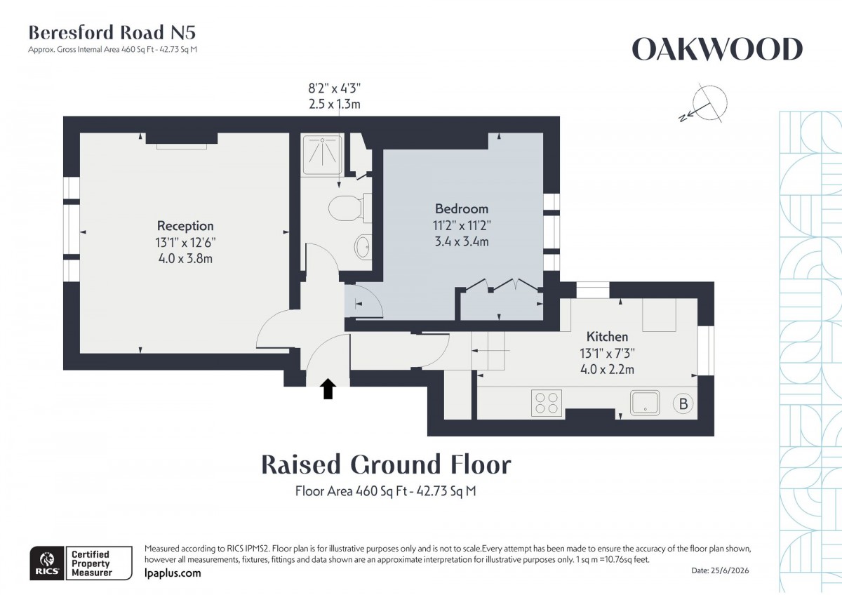 Floorplan for London, N5 2HS