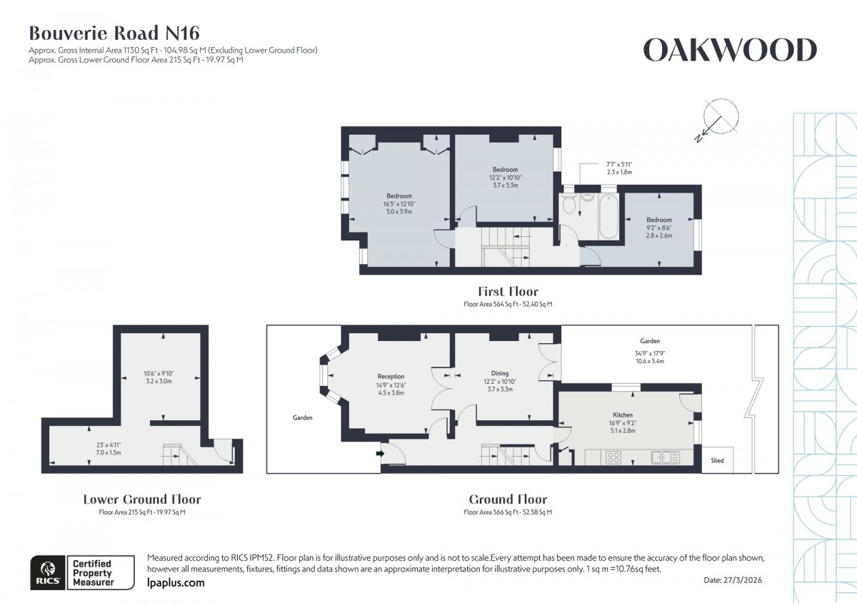 Floorplan for London, N16 0AD