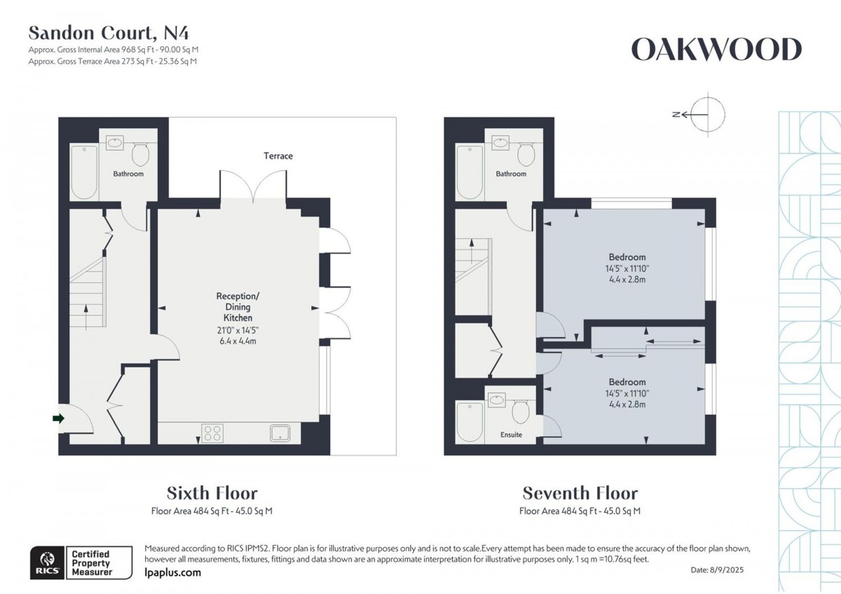 Floorplan for Sandon Court, N4 2UX