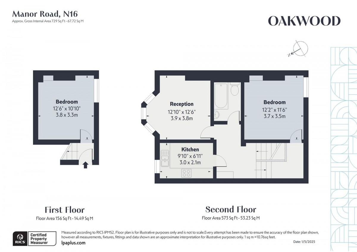 Floorplan for London, N16 5BQ