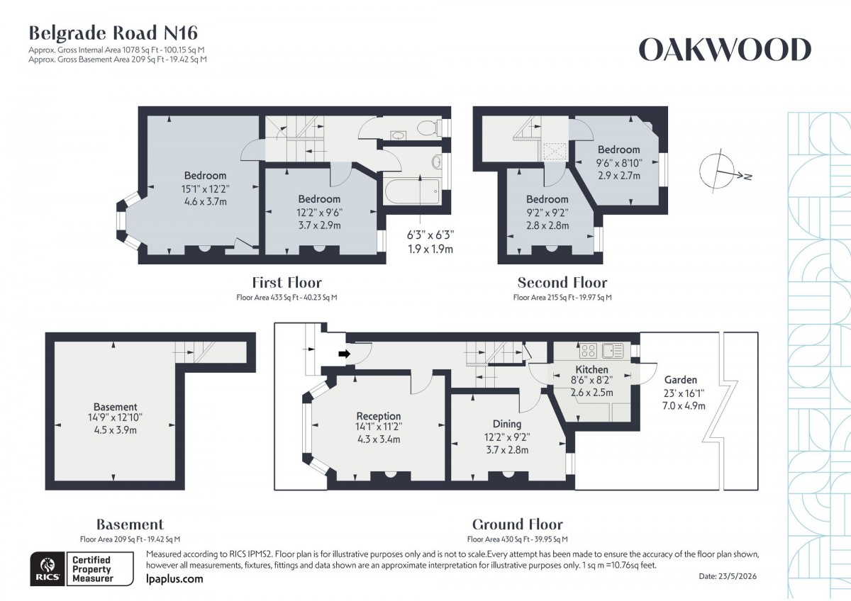 Floorplan for London, N16 8DJ