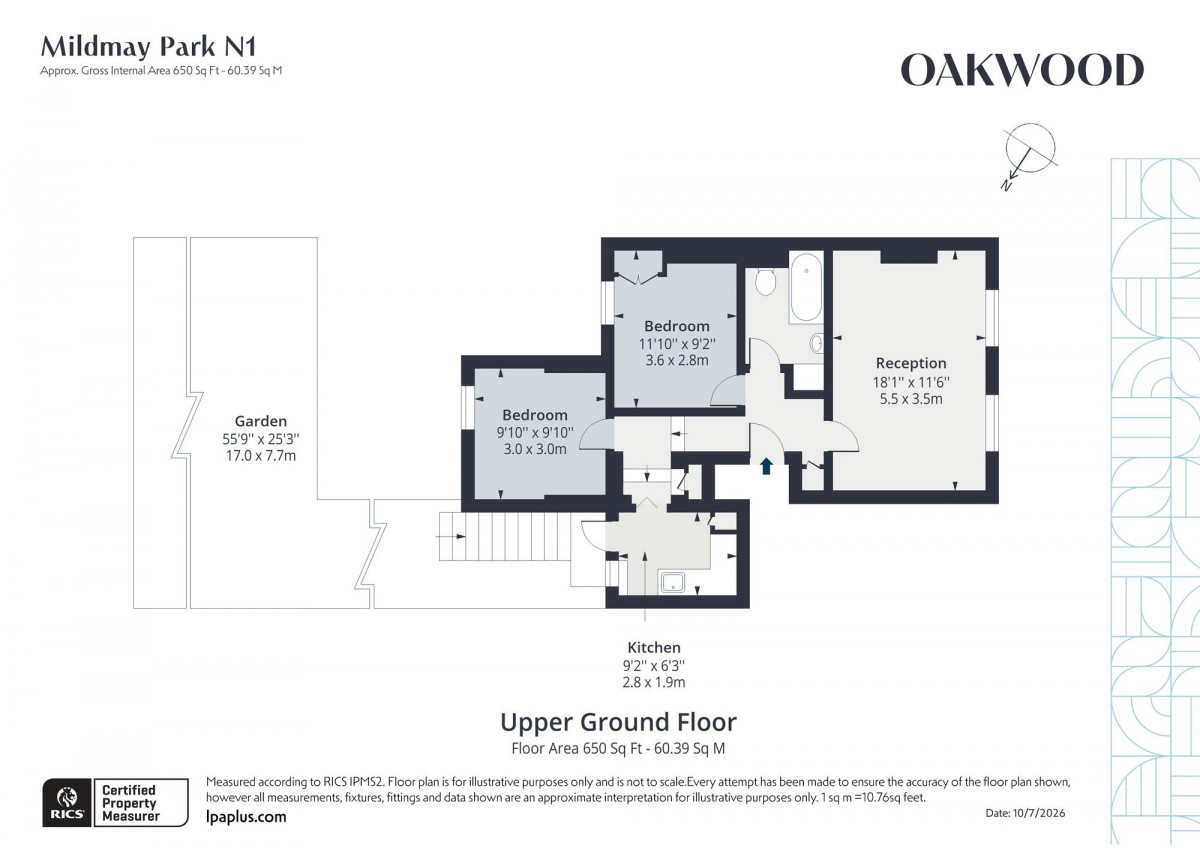 Floorplan for , N1 4PR