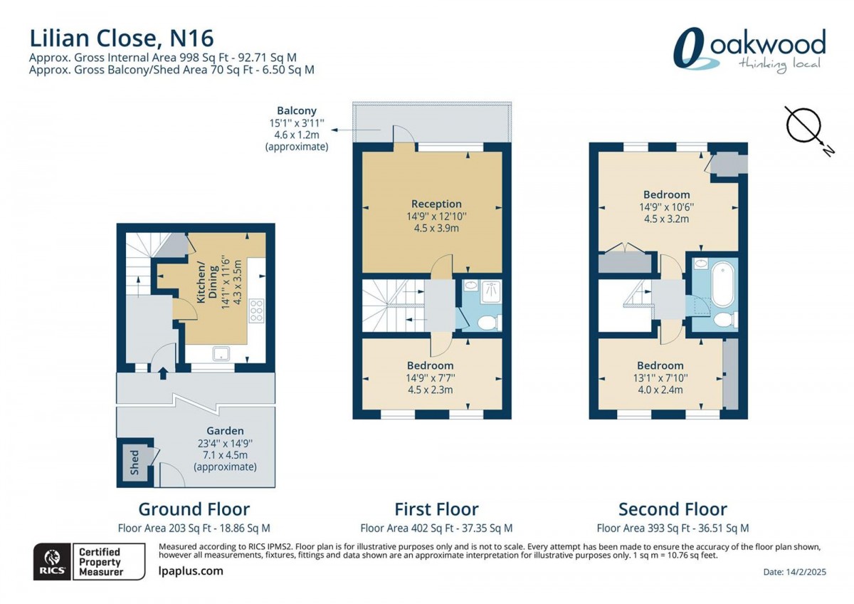 Floorplan for London, N16 0SG