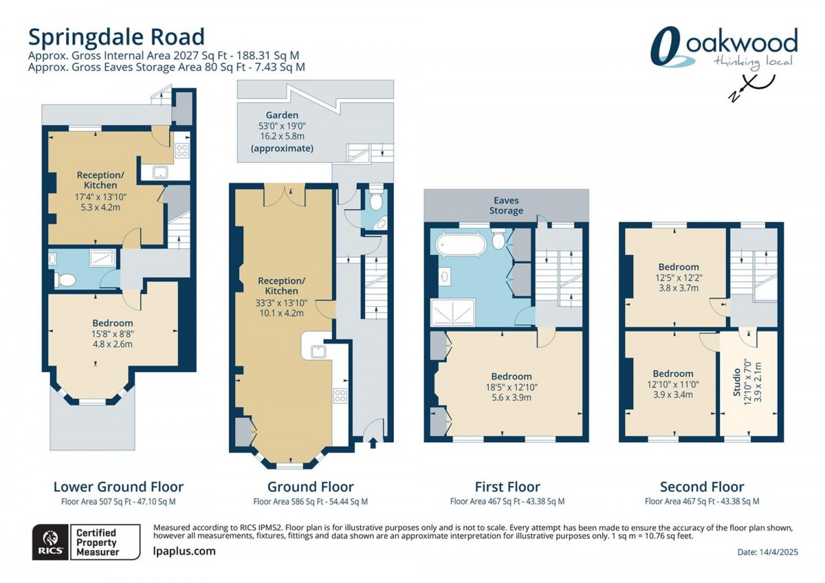 Floorplan for London, N16 9NT